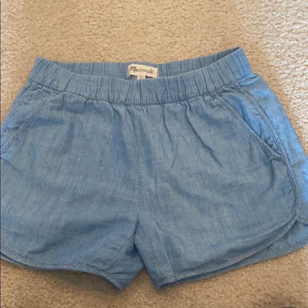 Madewell xxs chambray shorts